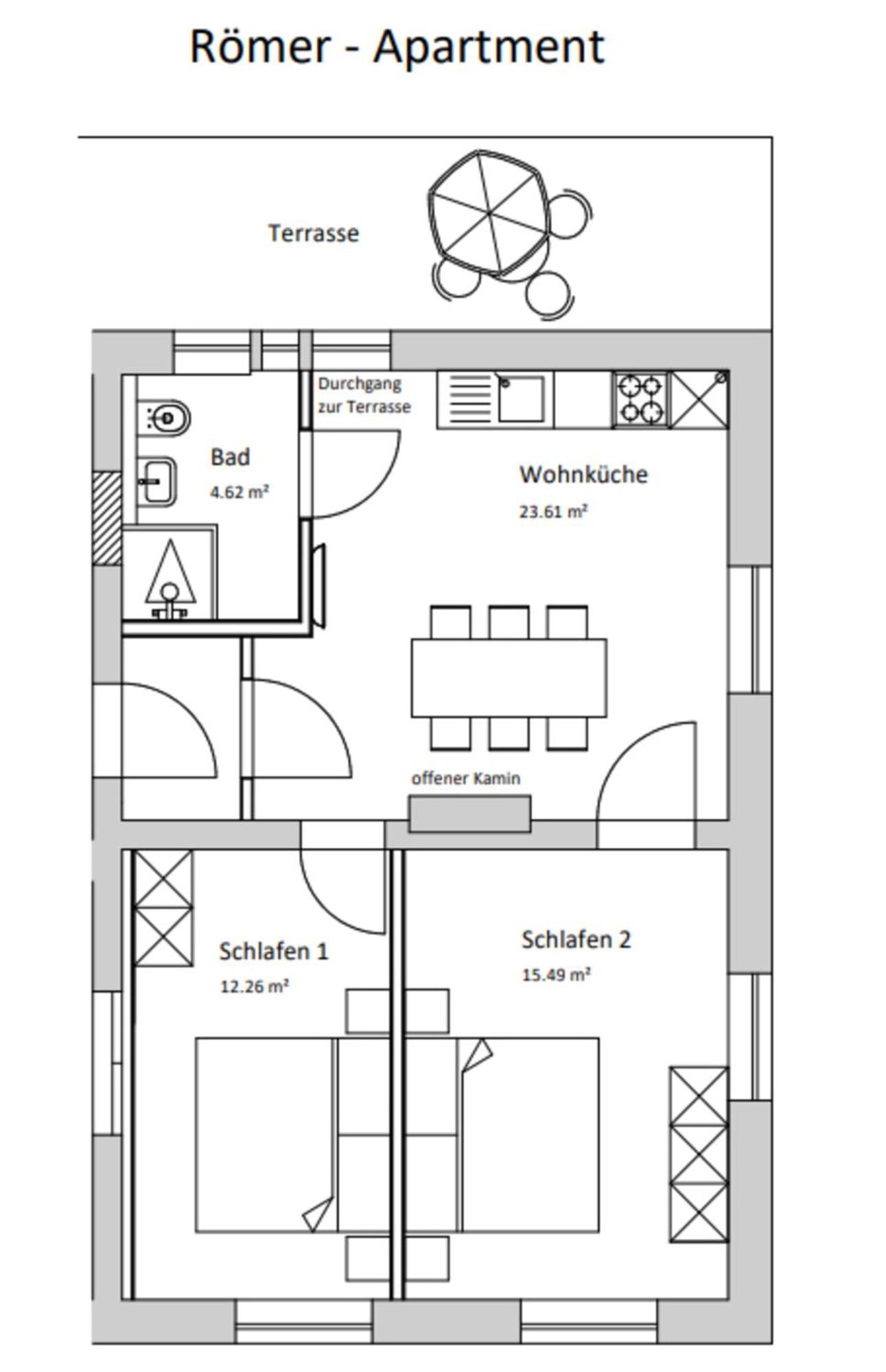 Roemer-Apartment Im Herenhaus Rheinblick Xanten Esterno foto